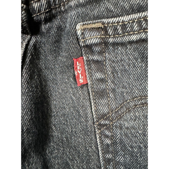 Levis 501 Skinny Jeans Womens Size 26 Distressed Button Fly Dark Wash Denim - Picture 10 of 12